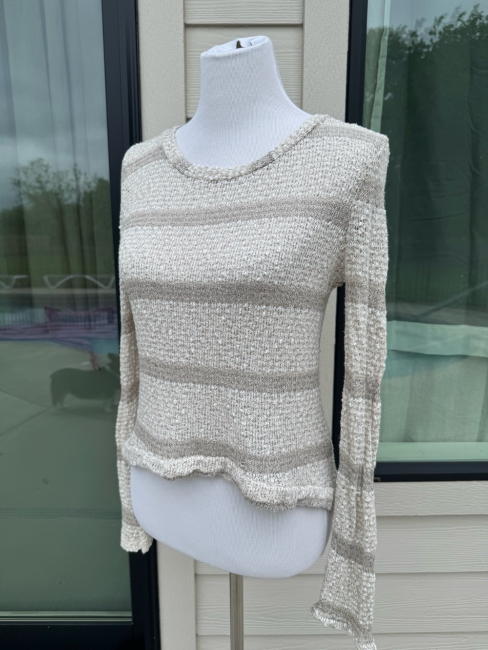 Ginger G High/Low sheer Long Sleeve